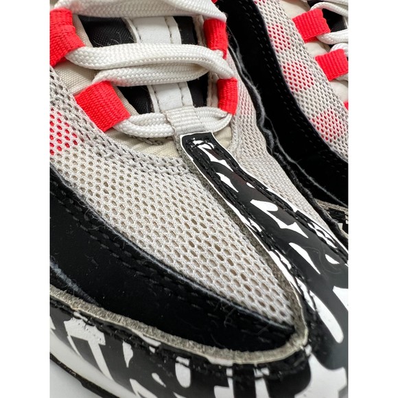 Nike Air Max 95 GS 7y 8.5w Just Do it Print Serfio Lozano Black White Orange - Picture 9 of 16